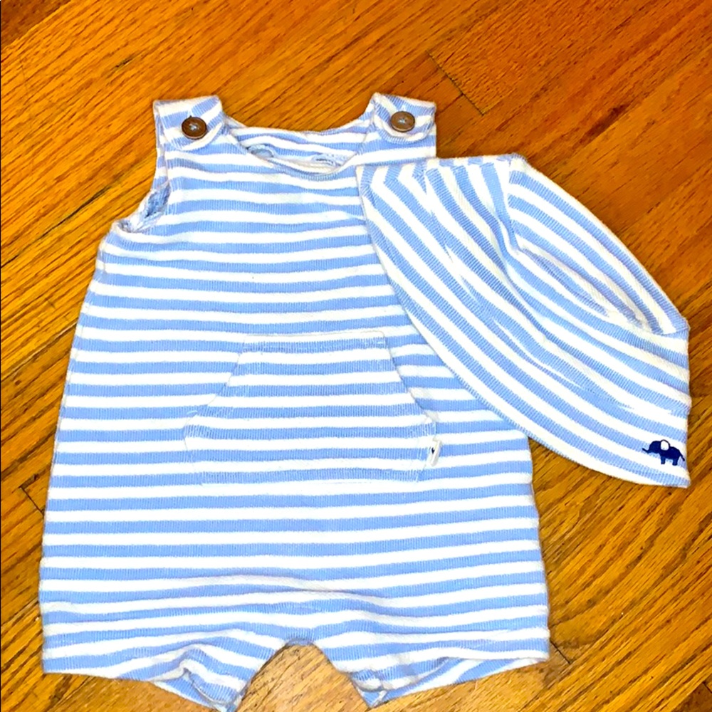Cartera romper and hat set